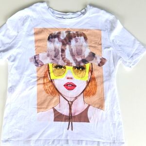 Zara Graphic T-Shirt S